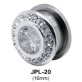 Round Rhinestone Plugs and Tunnels JPL-20